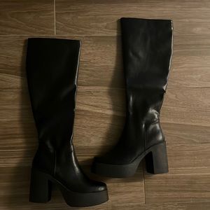 Brand new La Moda black knee high boots